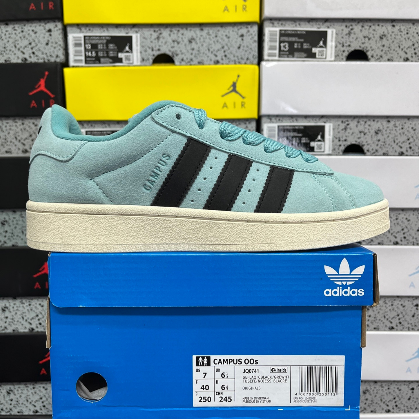 Adidas Campus 00's - Semi Flash Aqua Core Black