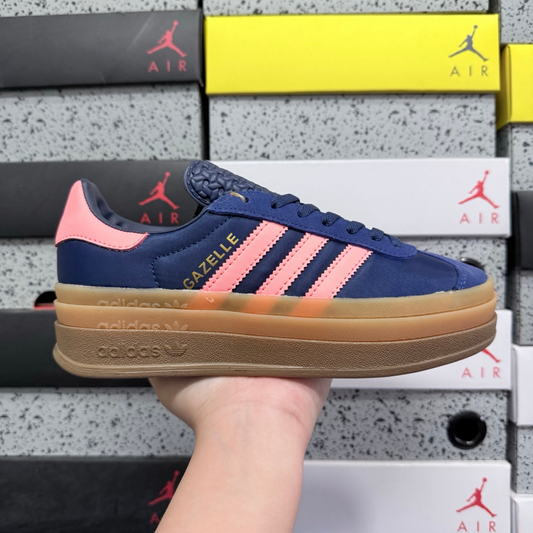 Adidas Gazelle Bold - Dark Blue Pink Brown