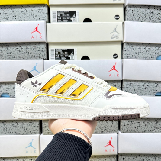 Adidas Drop Step Low 2.0 - White Tint / Collegiate Gold / Brown