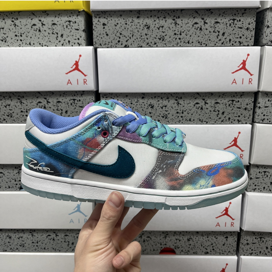 Futura Laboratories X Nike SB Dunk Low - Bleached Aqua