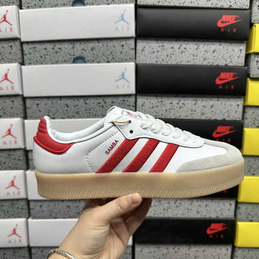 Adidas Samba - Cloud White Better Scarlet