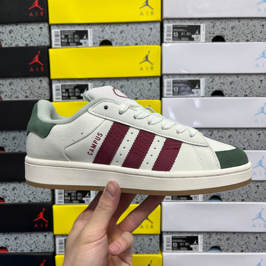 Adidas Campus 00's - Cloud White Burgundy