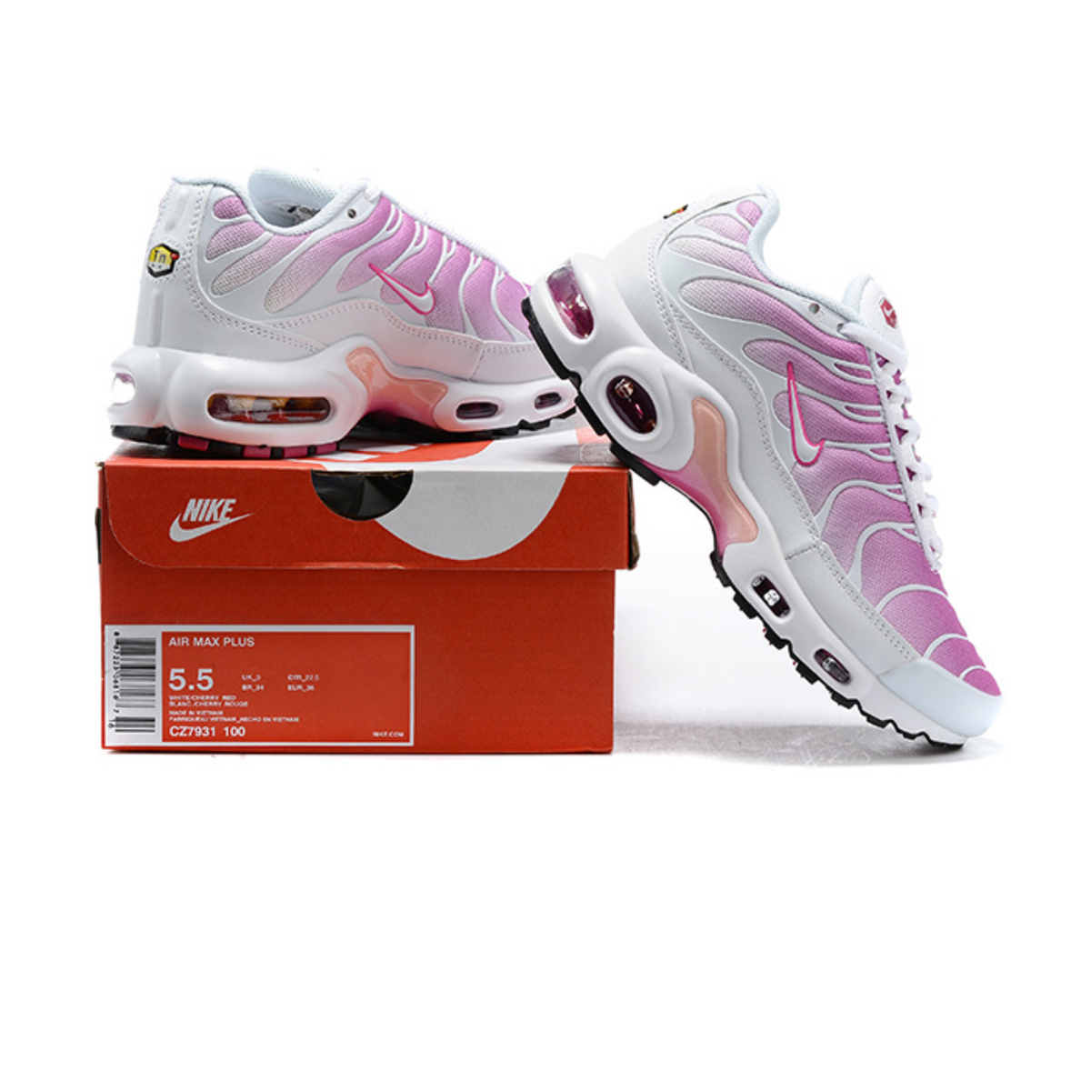 Nike Air Max Plus - Pink Gradient White