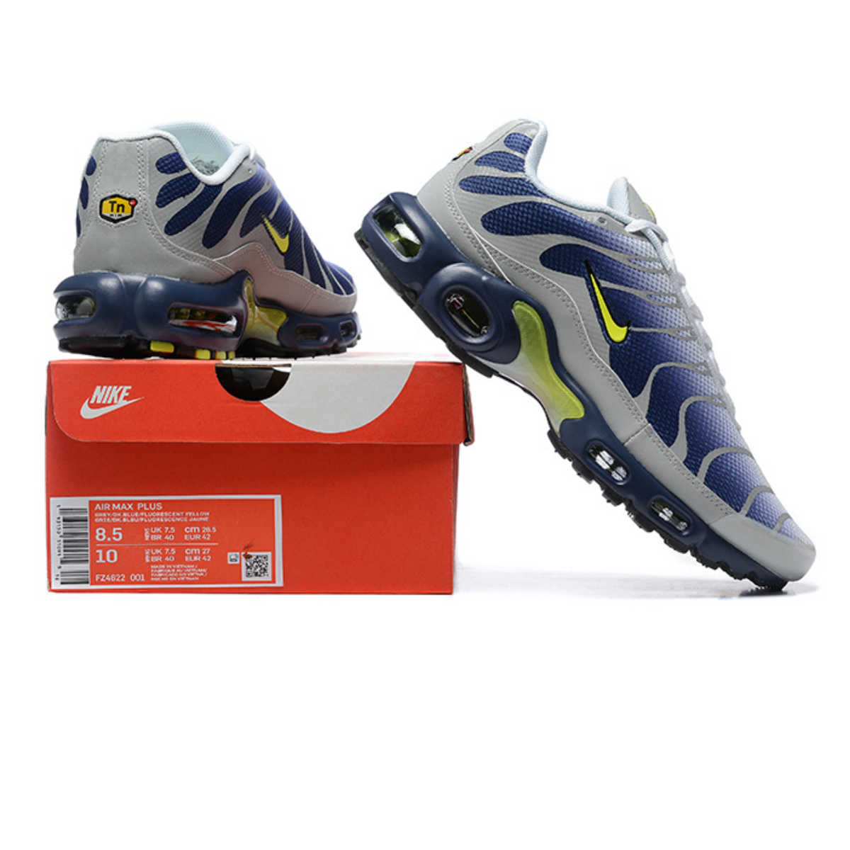 Nike Air Max Plus - Grey Navy Yellow