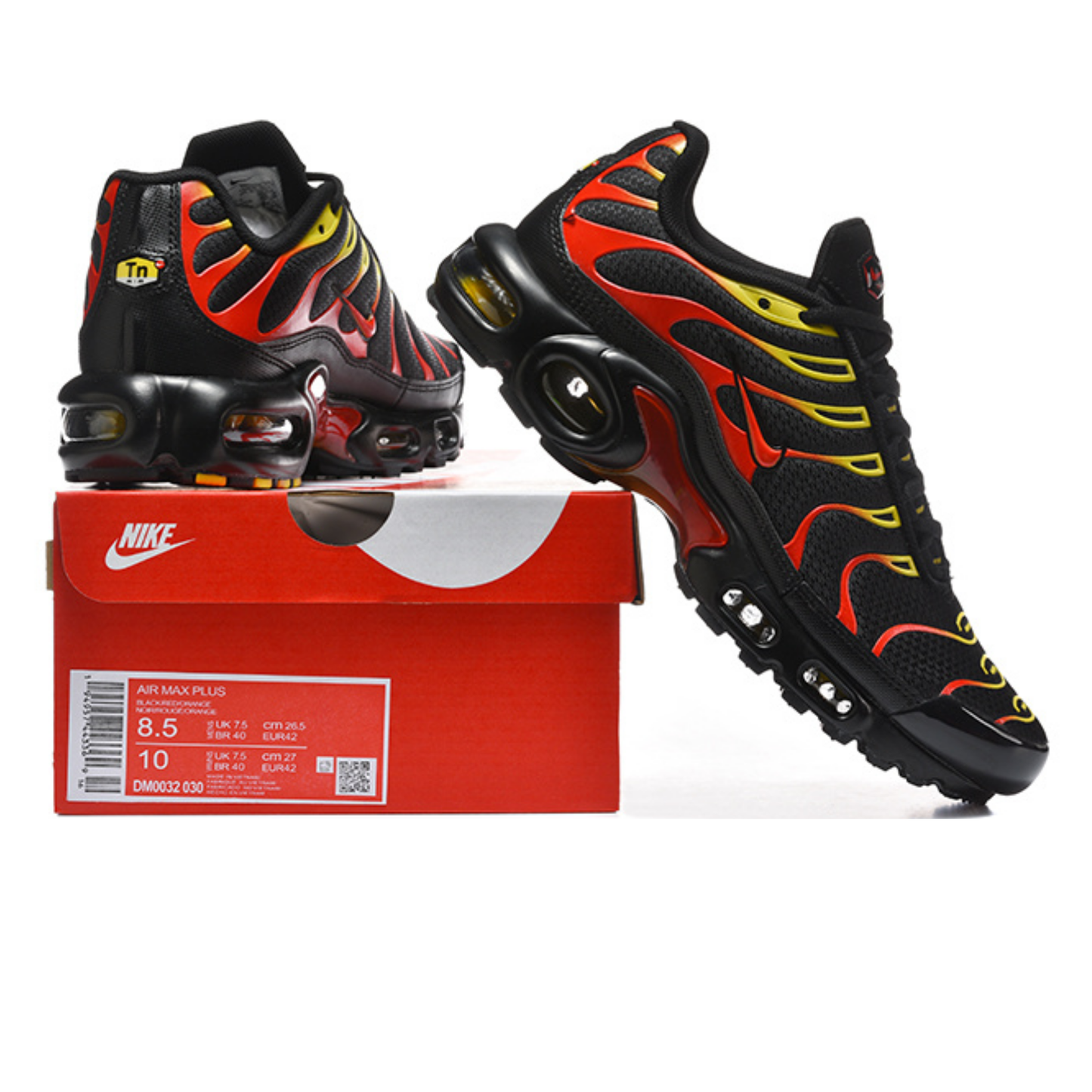 Nike Air Max Plus - Black University Gold Red