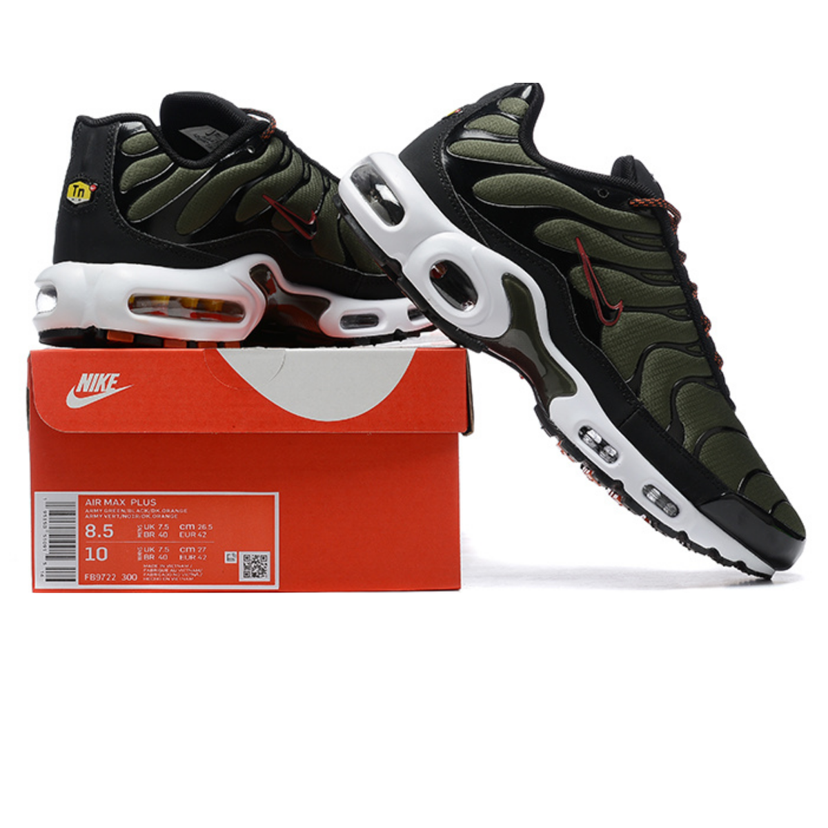 Nike Air Max Plus - Olive Reflective Orange