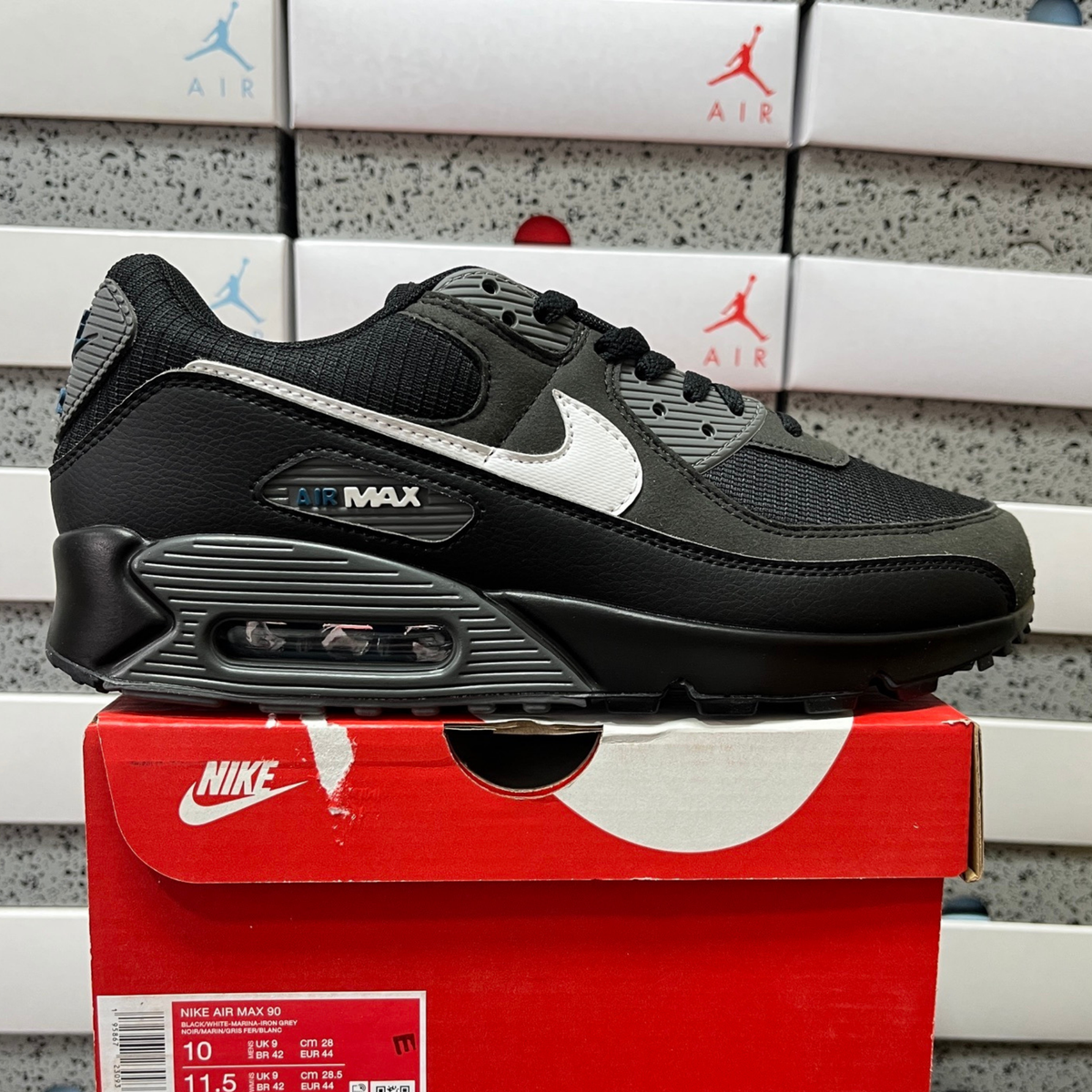 Nike Air Max 90 - Black Iron Grey Marina