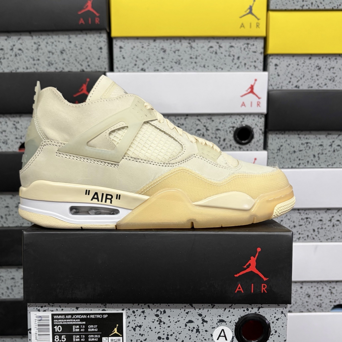 Off-White x Air Jordan 4 Retro SP - Sail