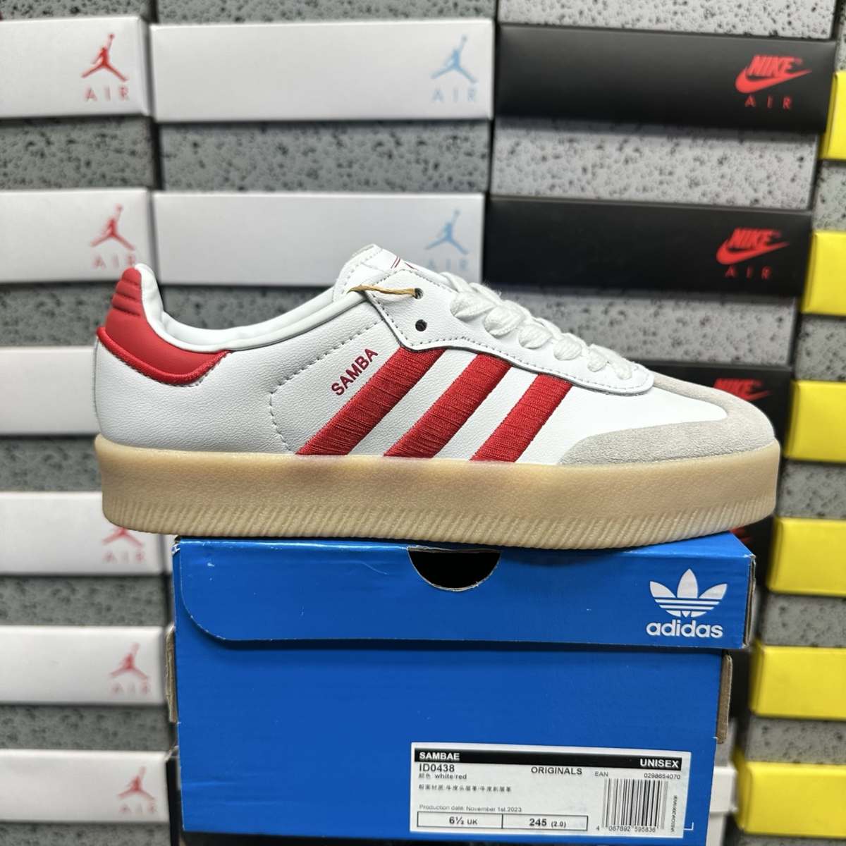 Adidas Samba - Cloud White Better Scarlet