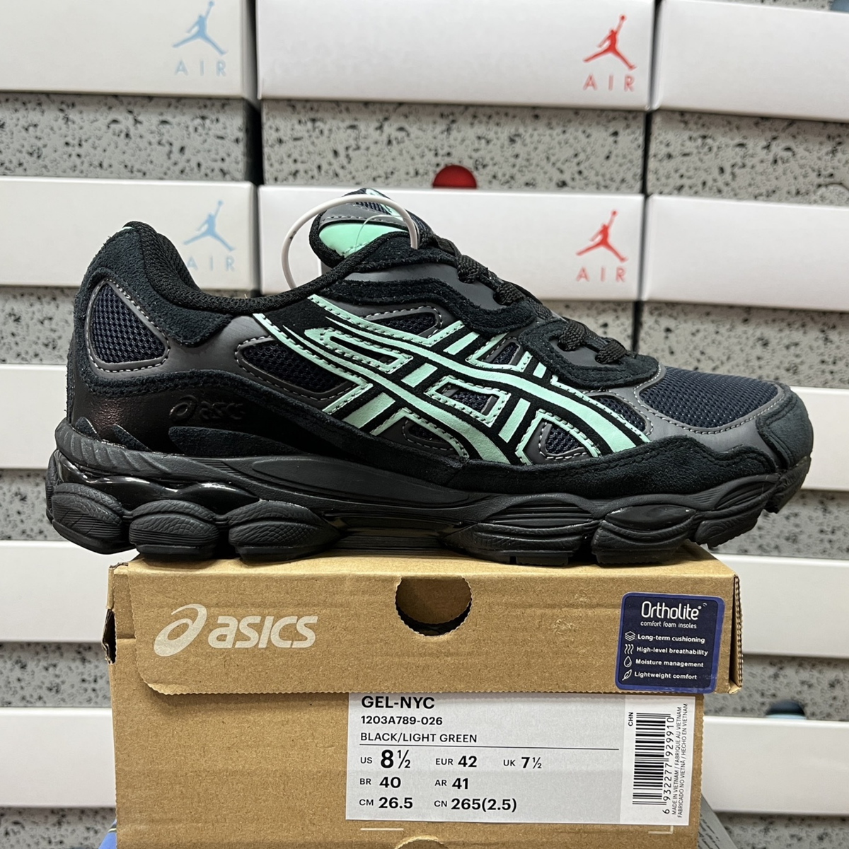 Asics Gel NYC - Black Green Mint
