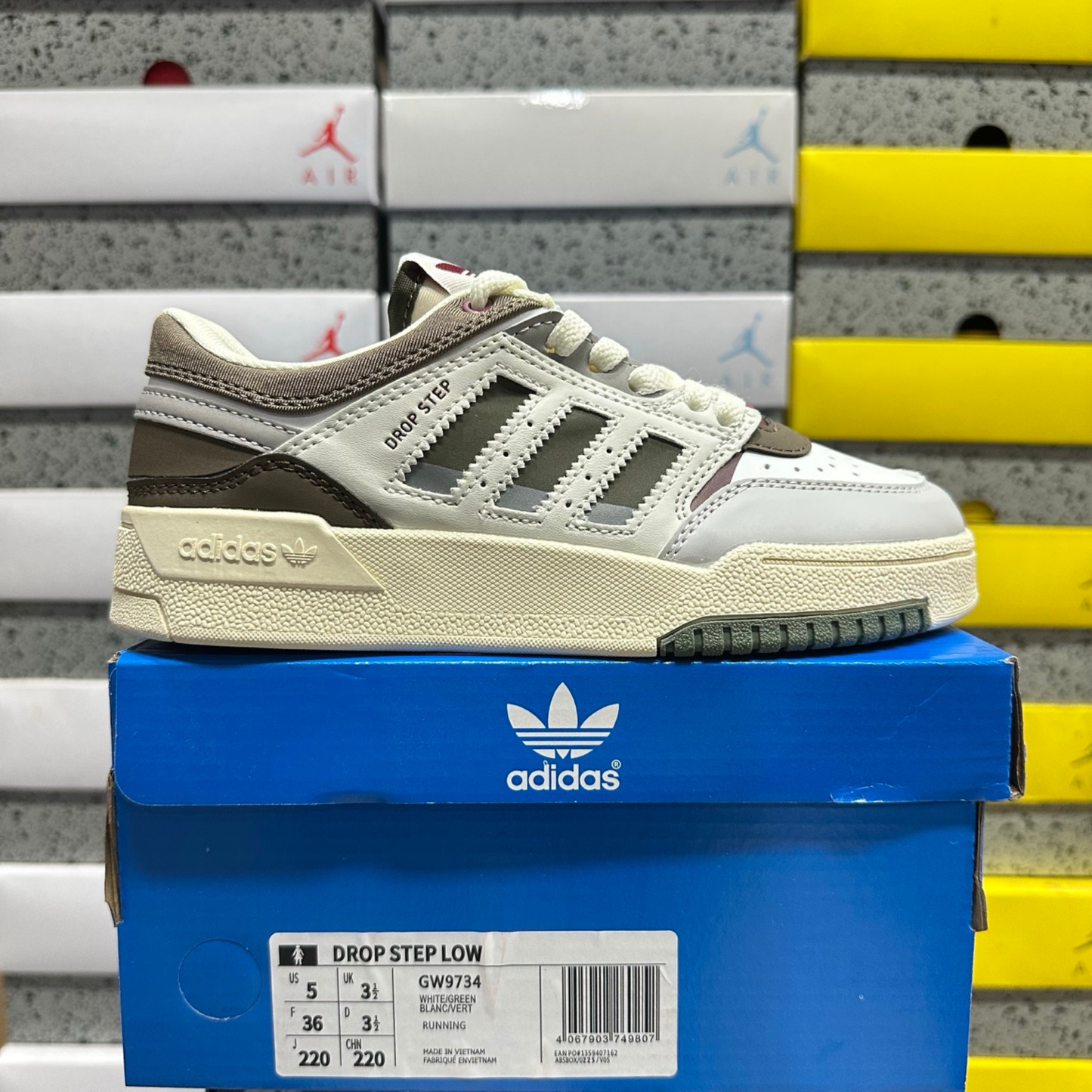 Adidas Drop Step Low - White / Green