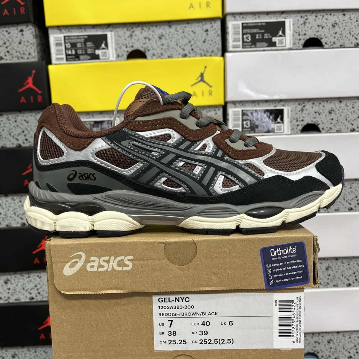 Asics Gel NYC - Reddish Brown Steeple Grey