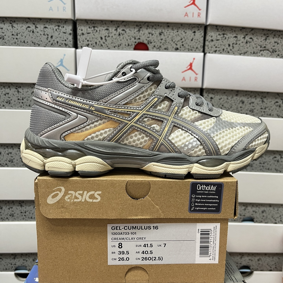 Asics Gel Cumulus 16 - Mid Grey Cream