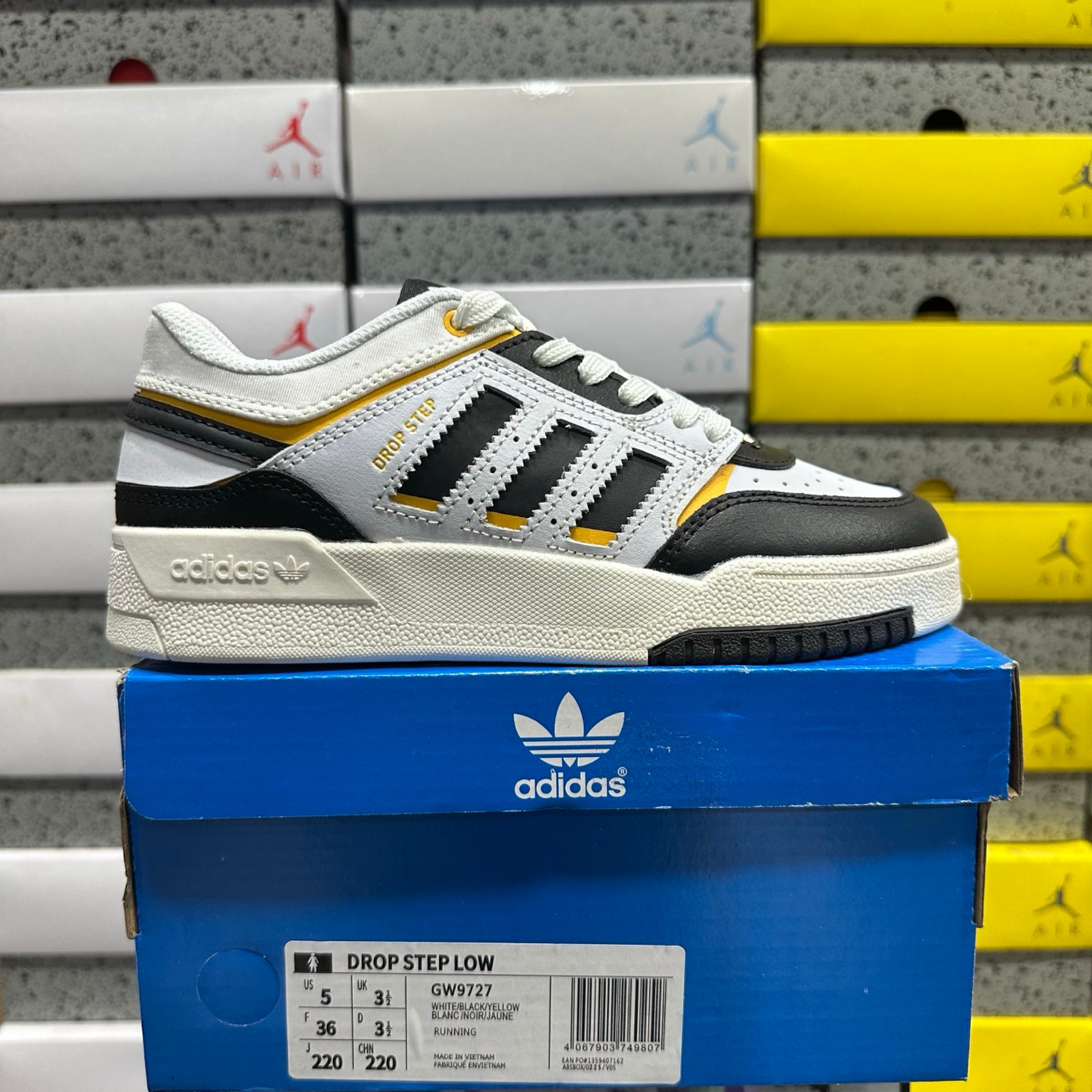 Adidas Drop Step Low - White Black Yellow