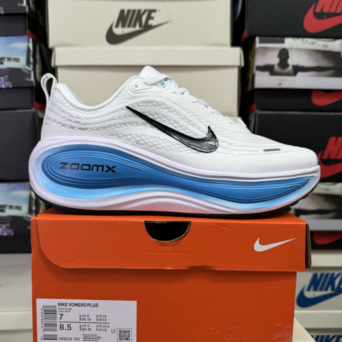 Nike Vomero Plus - White Black Blue Hero