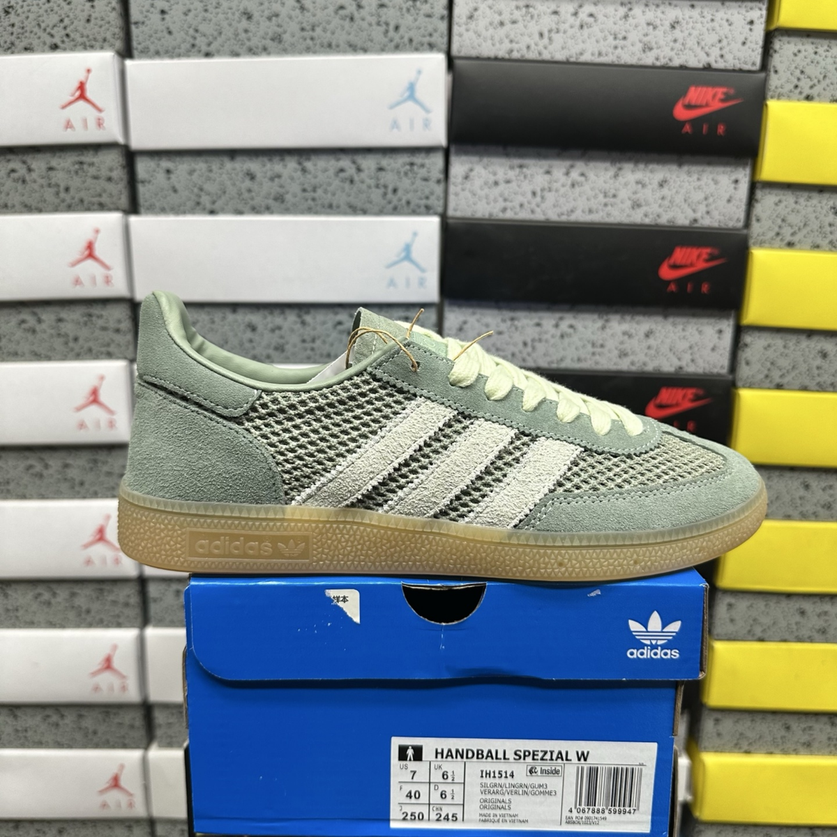 Adidas Samba - Silver Green Mesh