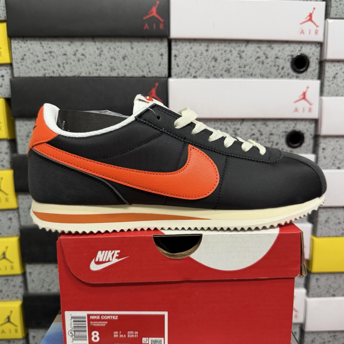 Nike Cortez TXT - Black Safety Orange