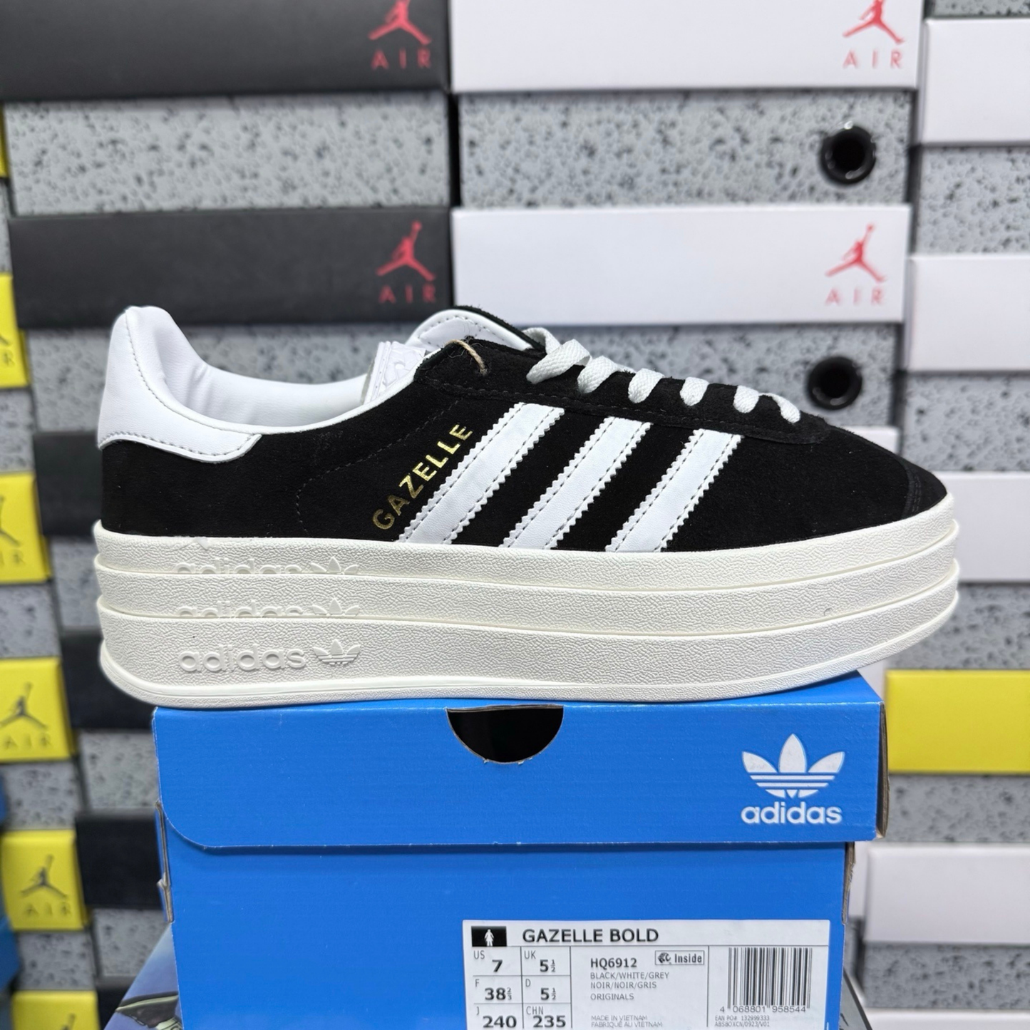 Adidas Gazelle Bold - Core Black Cloud White