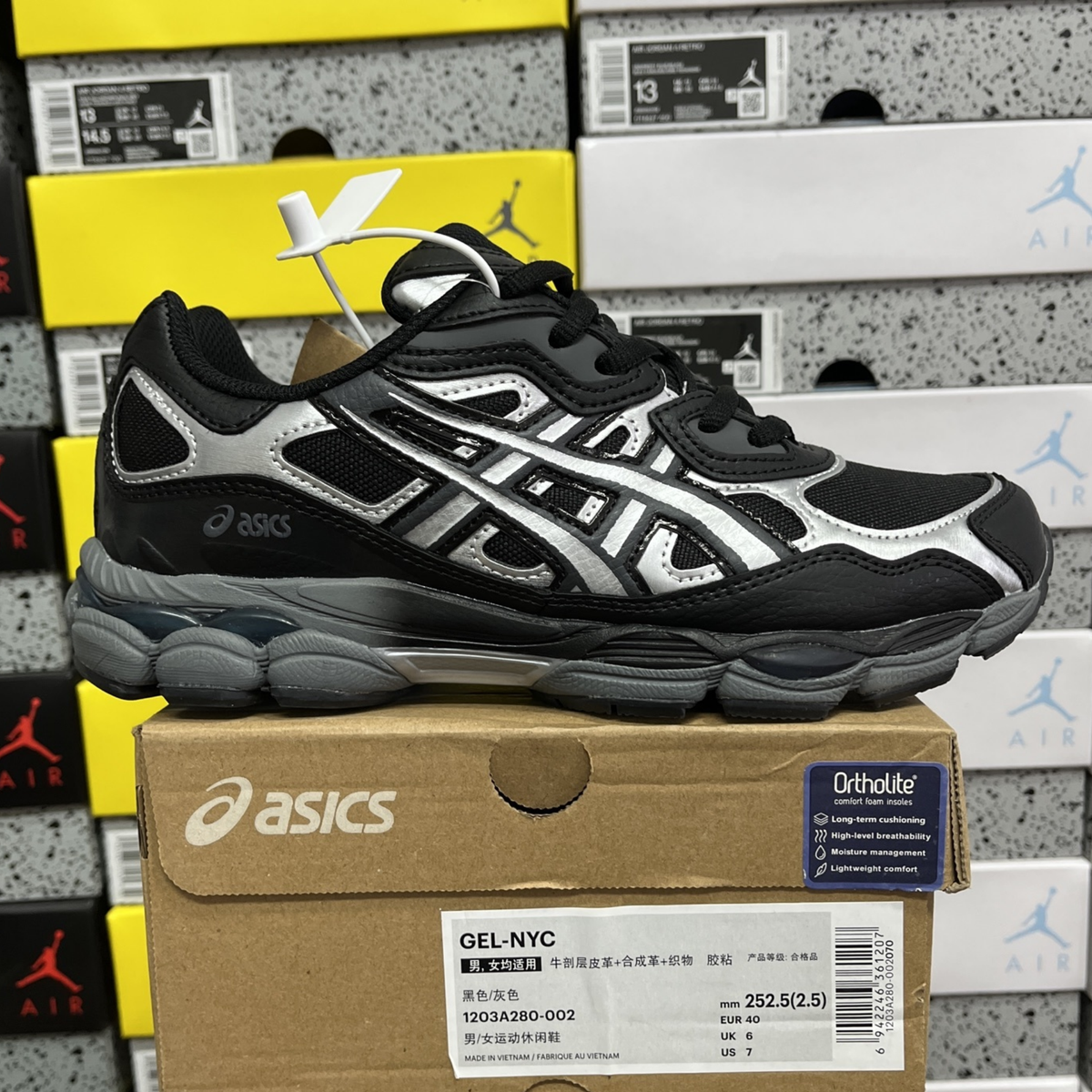 Asics Gel NYC - Black Graphite Grey II
