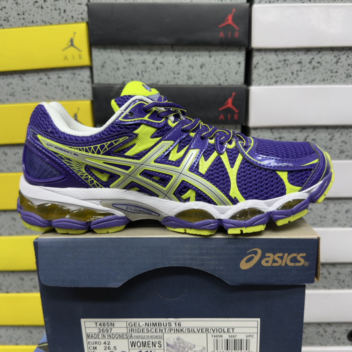 Asics Gel Nimbus 16 - Violet / Lightning / Flash Yellow
