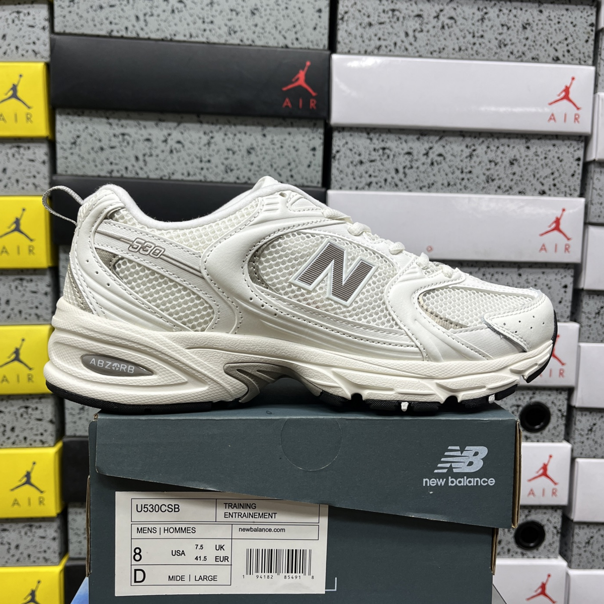 New Balance 530 - White Silver Metallic