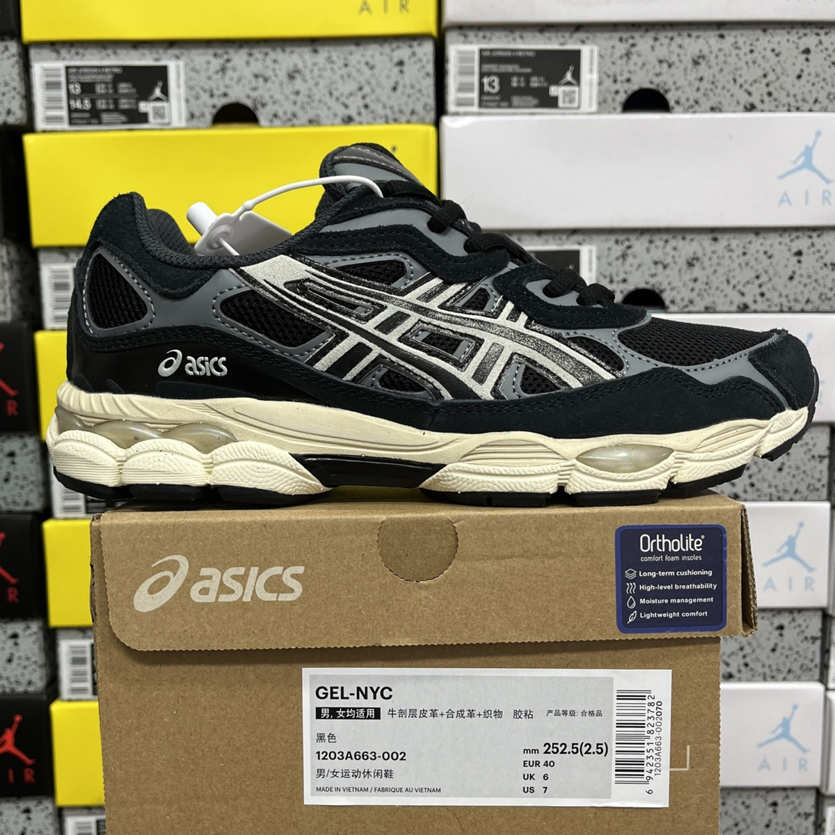 Asics Gel NYC - Black Graphite Grey III