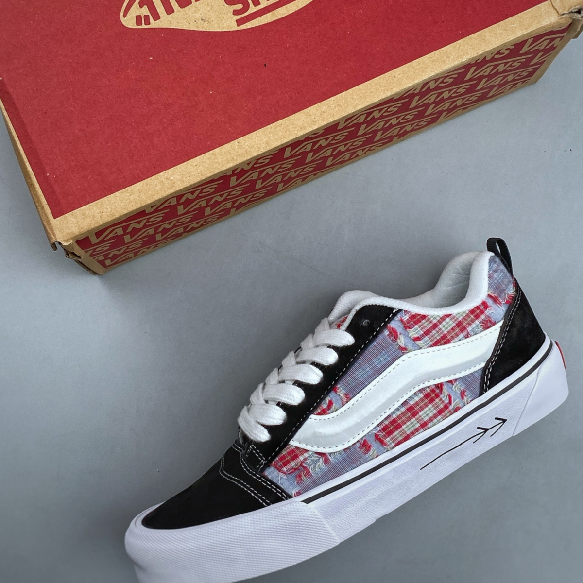 Vans Knu Skool - Rave Plaid Black/Plaid