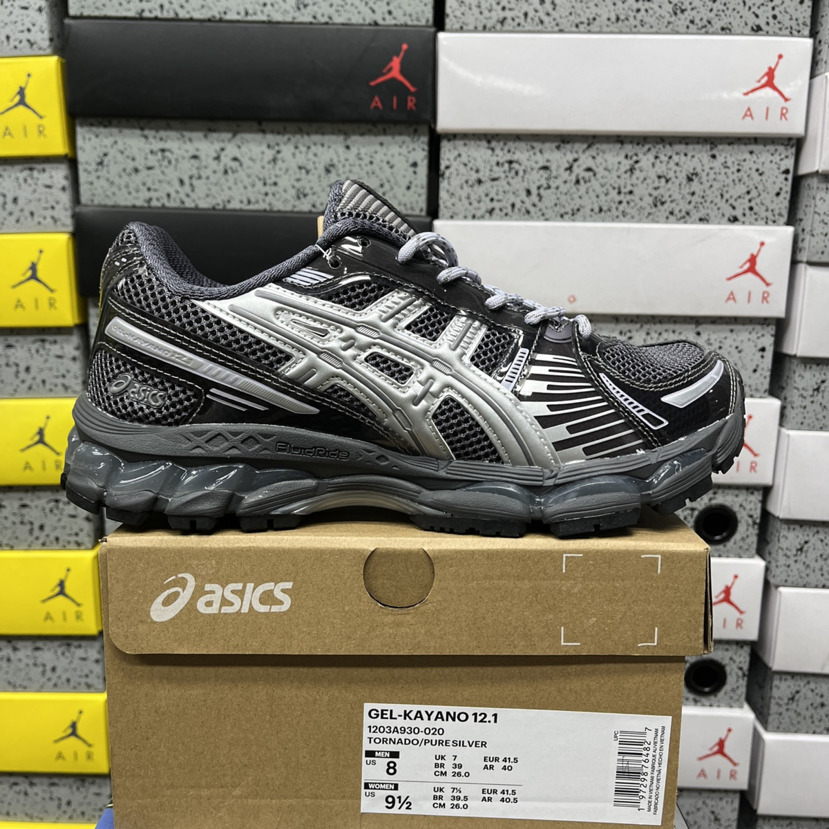 Asics Gel Kayano 12.1 - Black Pure Silver