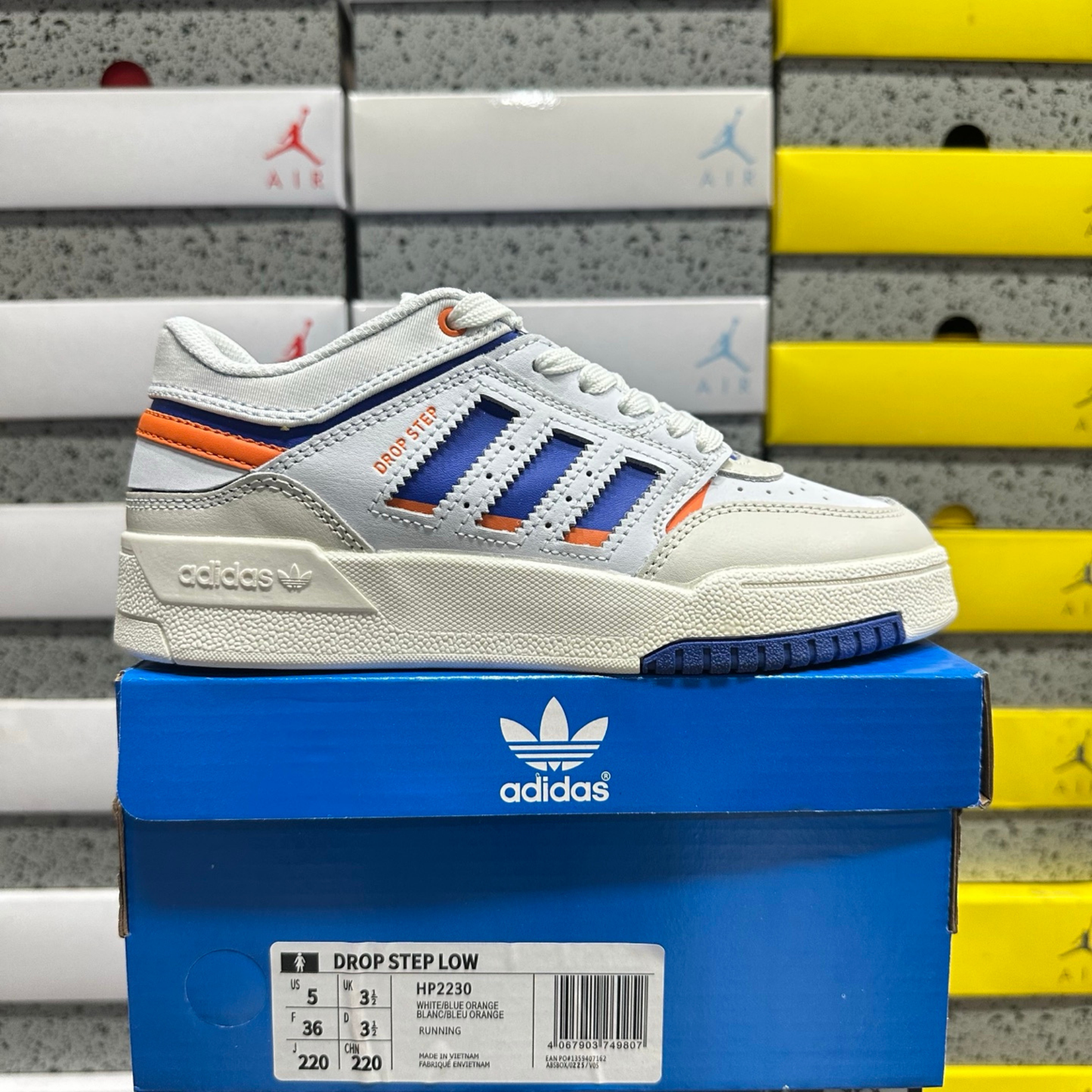 Adidas Drop Step Low - White Blue Orange
