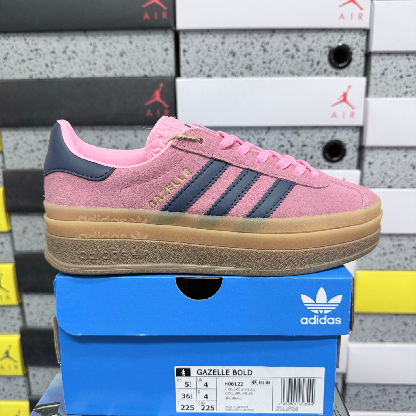 Adidas Gazelle Bold - Pink Brown Blue