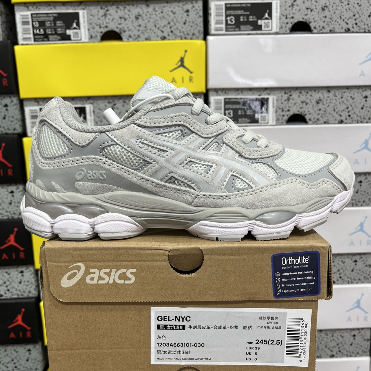 Asics Gel NYC - White Smoke Grey