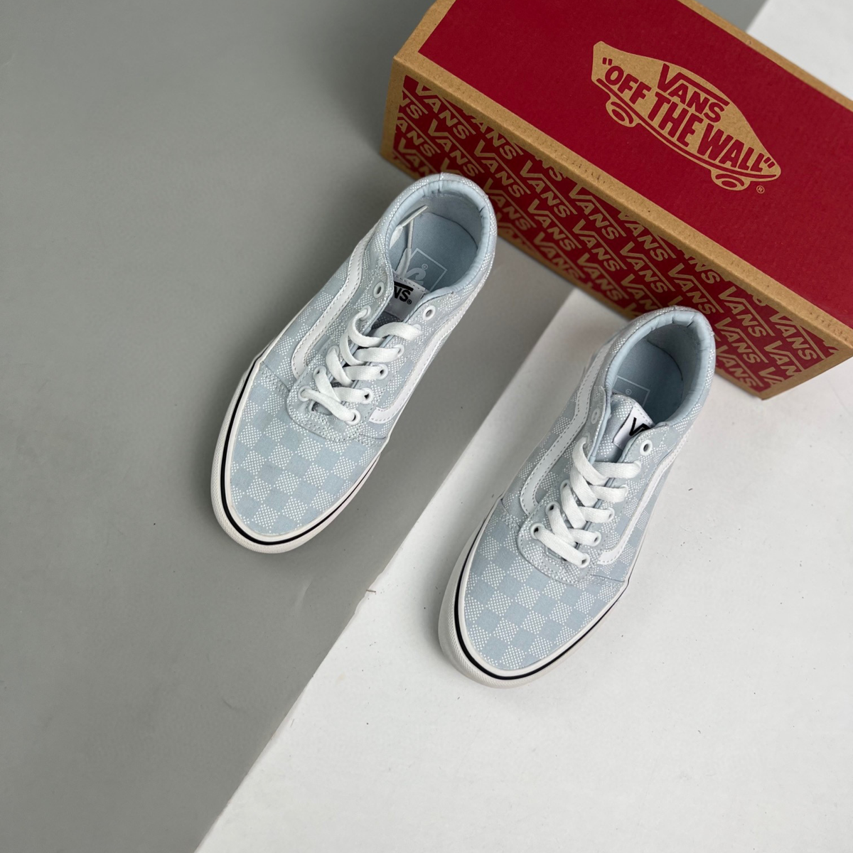 Vans Old Skool Checkerboard - Dawn Mist Blue