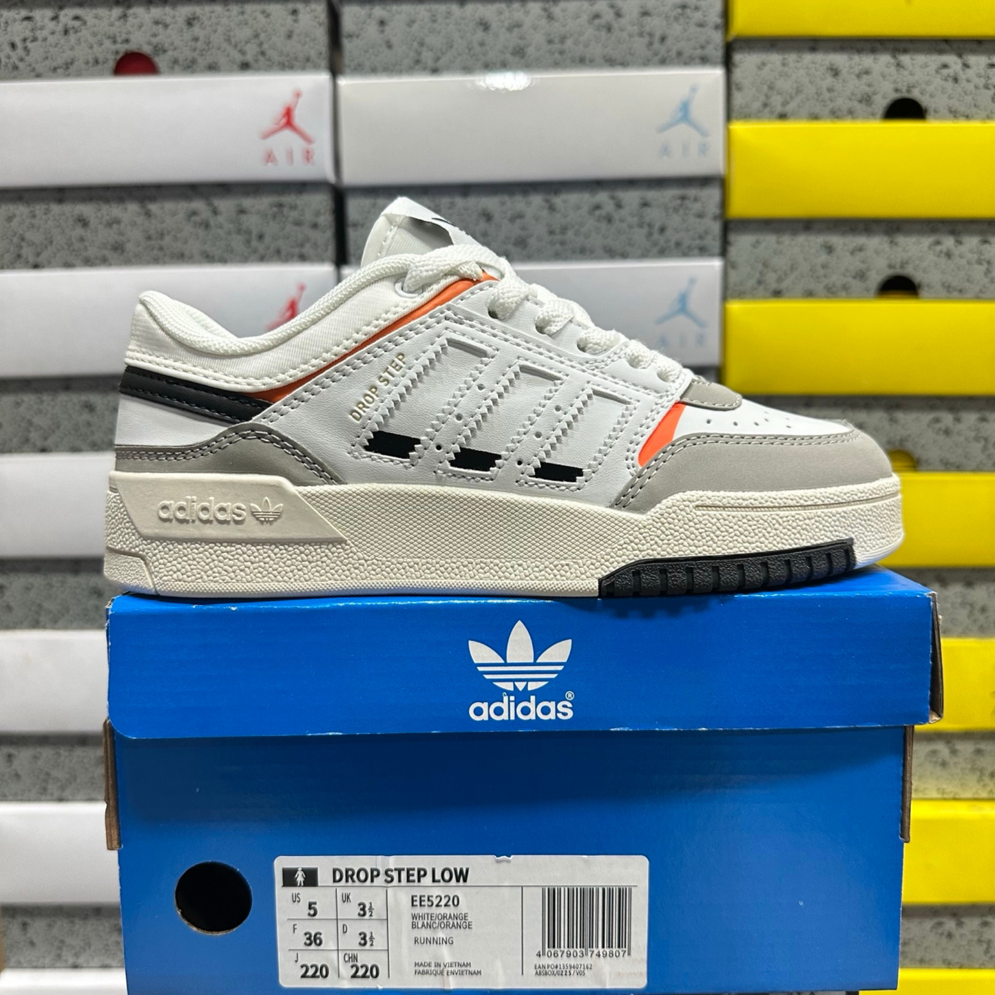 Adidas Drop Step Low - White / Orange