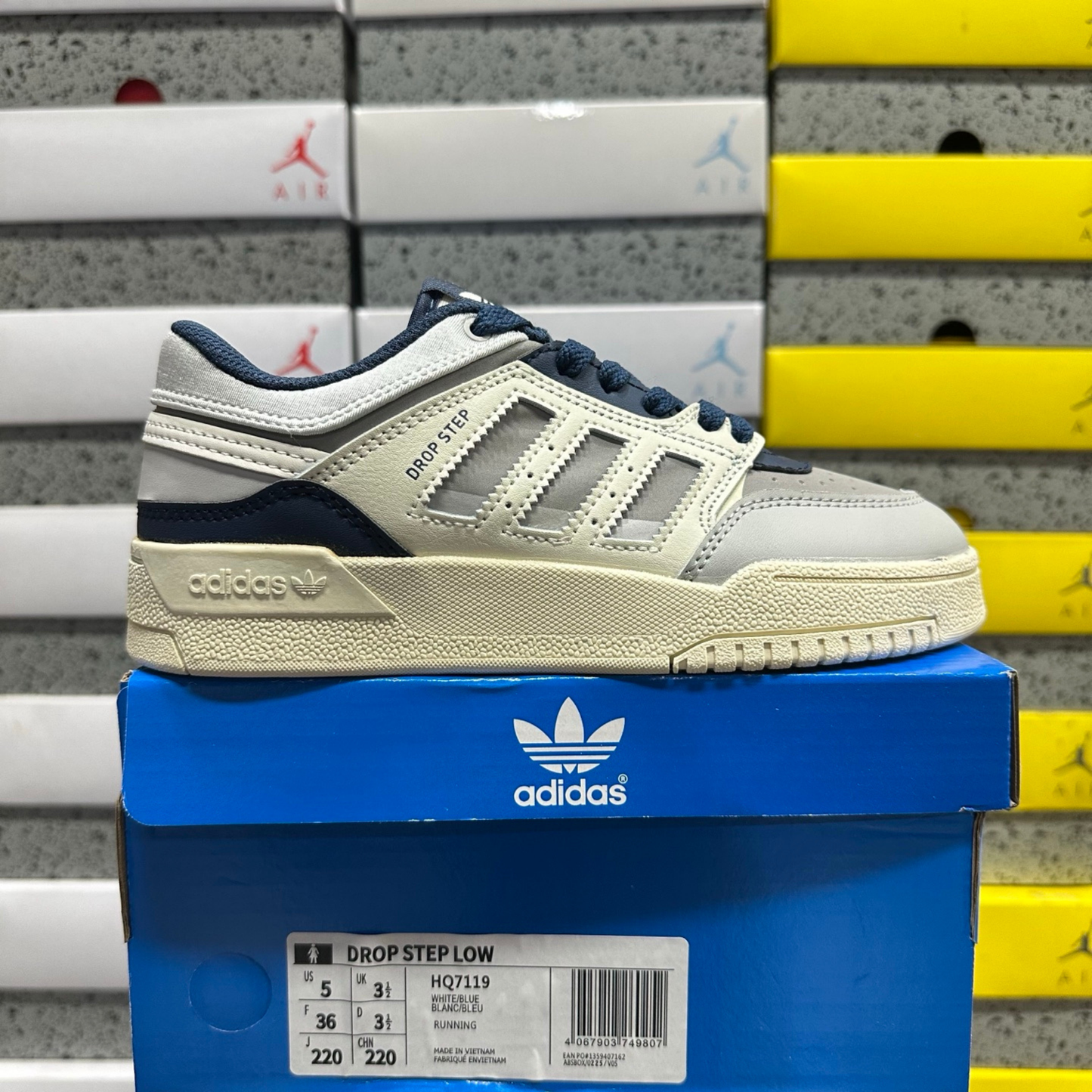 Adidas Drop Step Low - Off White / Halo Blue