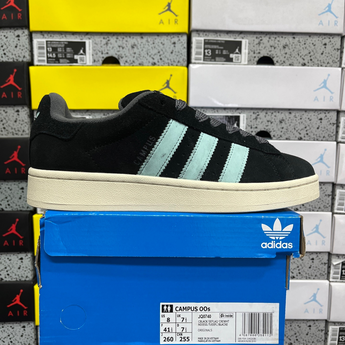 Adidas Campus 00's - Core Black Semi Flash Aqua