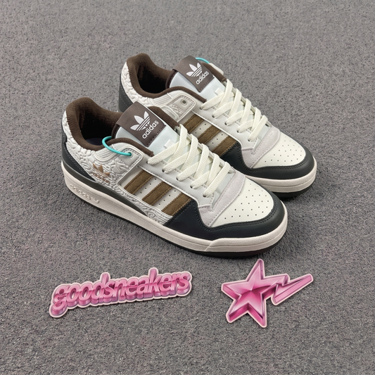 Adidas Forum Low - Core White / Bronze Strata