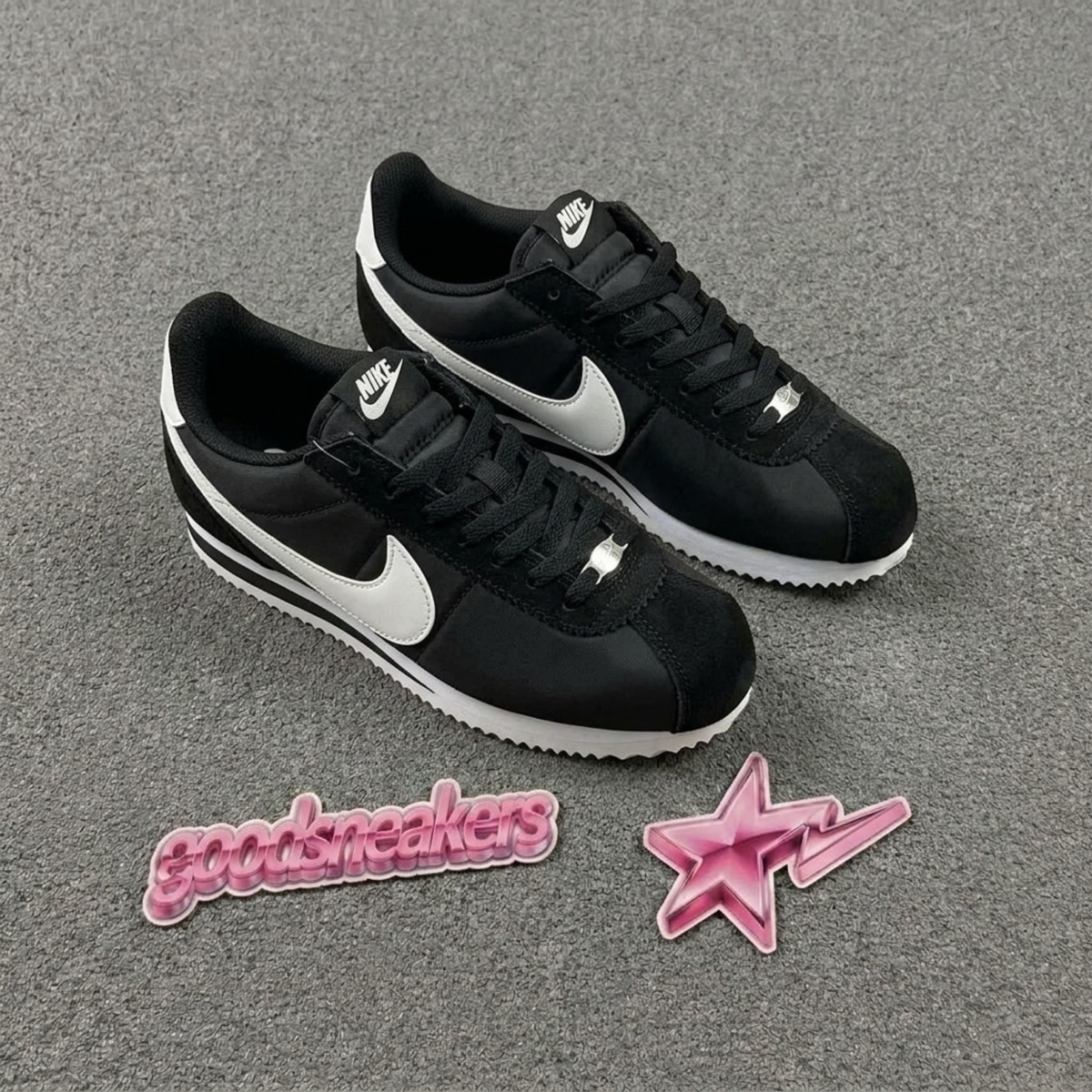 Nike Cortez Textile - Black White