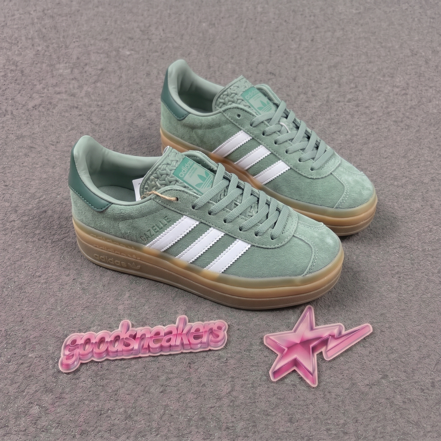 Adidas Gazelle Bold - White Grass Brown