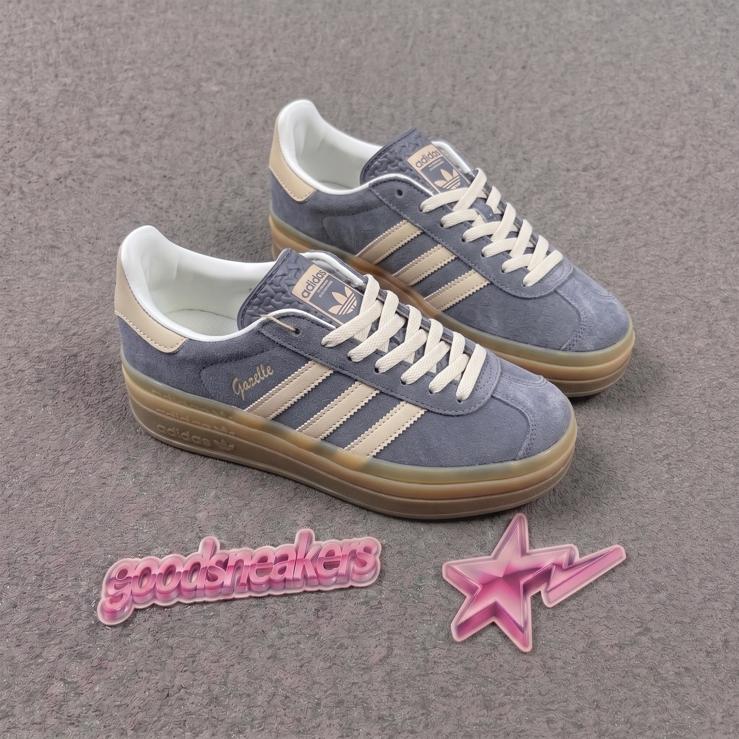 Adidas Gazelle Bold - Grey Brown Green