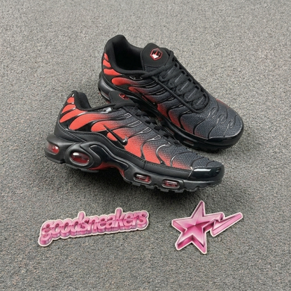Nike Air Max Plus - Black Bright Crimson Sunset