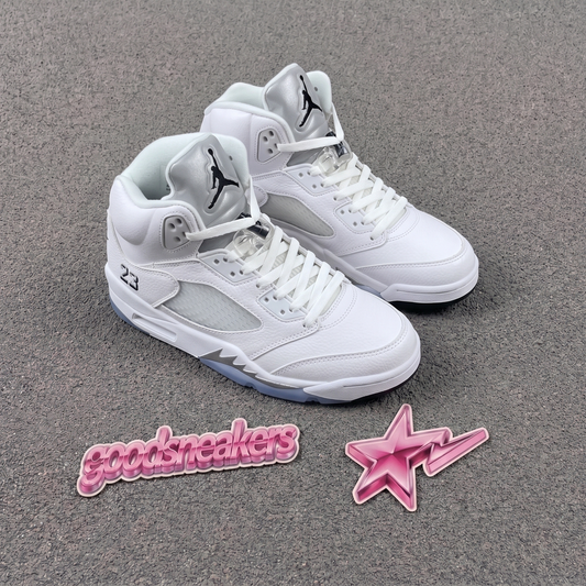 Air Jordan 5 - White Metallic