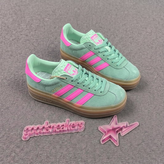 Adidas Gazelle Bold - Green Pink Brown