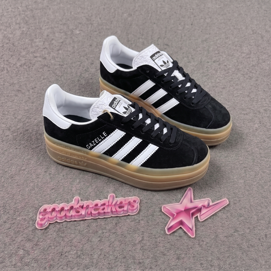 Adidas Gazelle Bold - Black White Brown