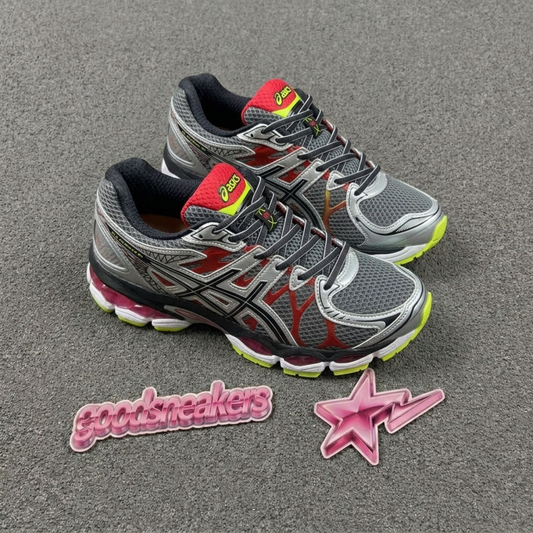 Asics Gel Nimbus 16 - Titanium / Black / Red