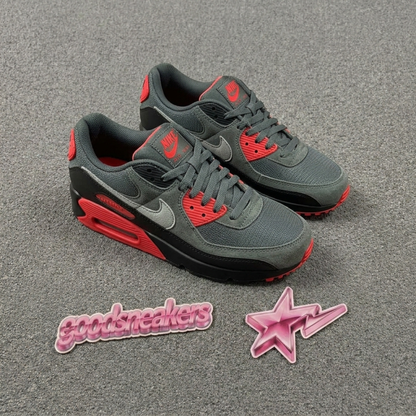 Nike Air Max 90 - Iron Grey Fire Red