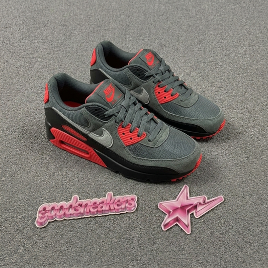 Nike Air Max 90 - Iron Grey Fire Red
