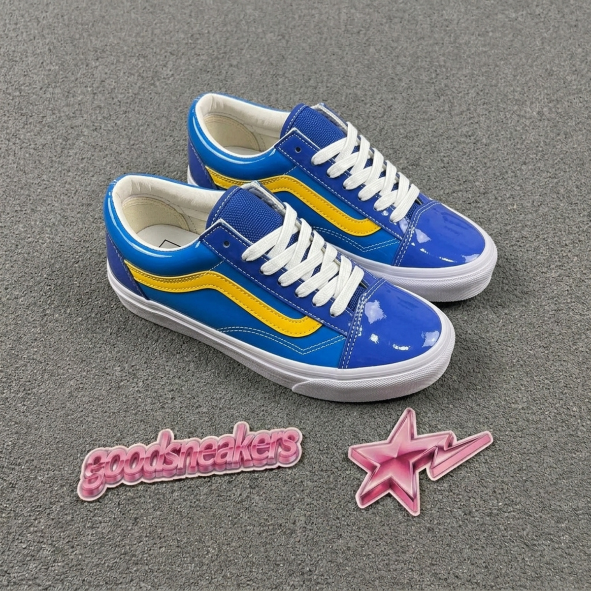 Vans LX Old Skool 36 Patent Leather - Bright Azure