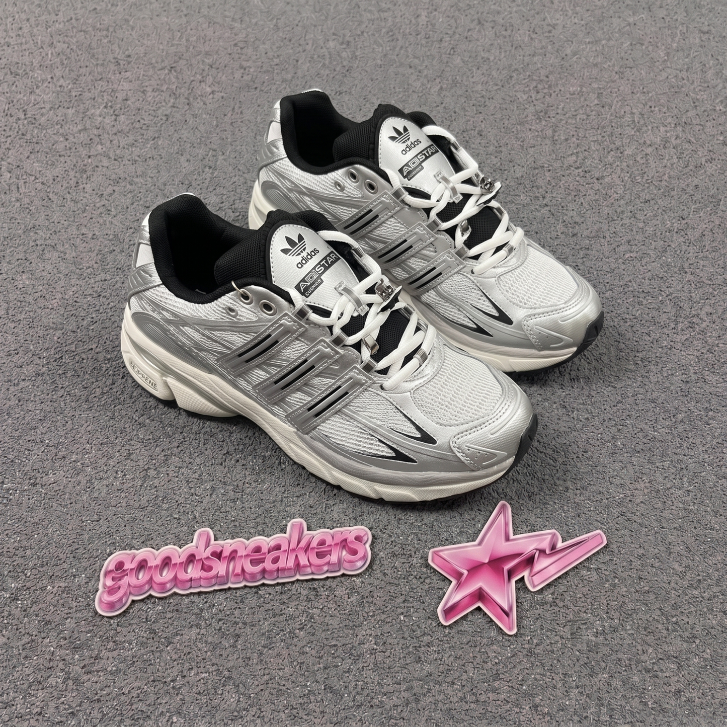 Adidas Adistar Cushion - Silver Metallic/Core BlacK