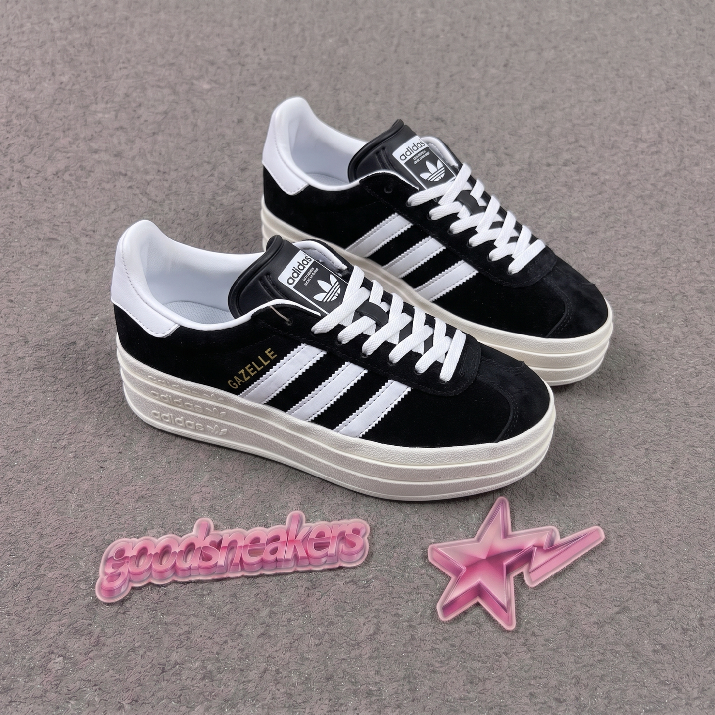 Adidas Gazelle Bold - Core Black Cloud White