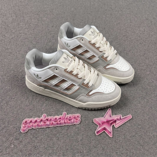Adidas Drop Step Low 2.0 - White Tan / Grey"